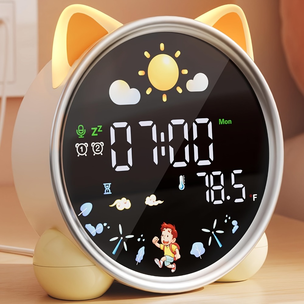 Sound Sleep Trainer Clock - Budzik dla dzieci, trener snu, lampka
