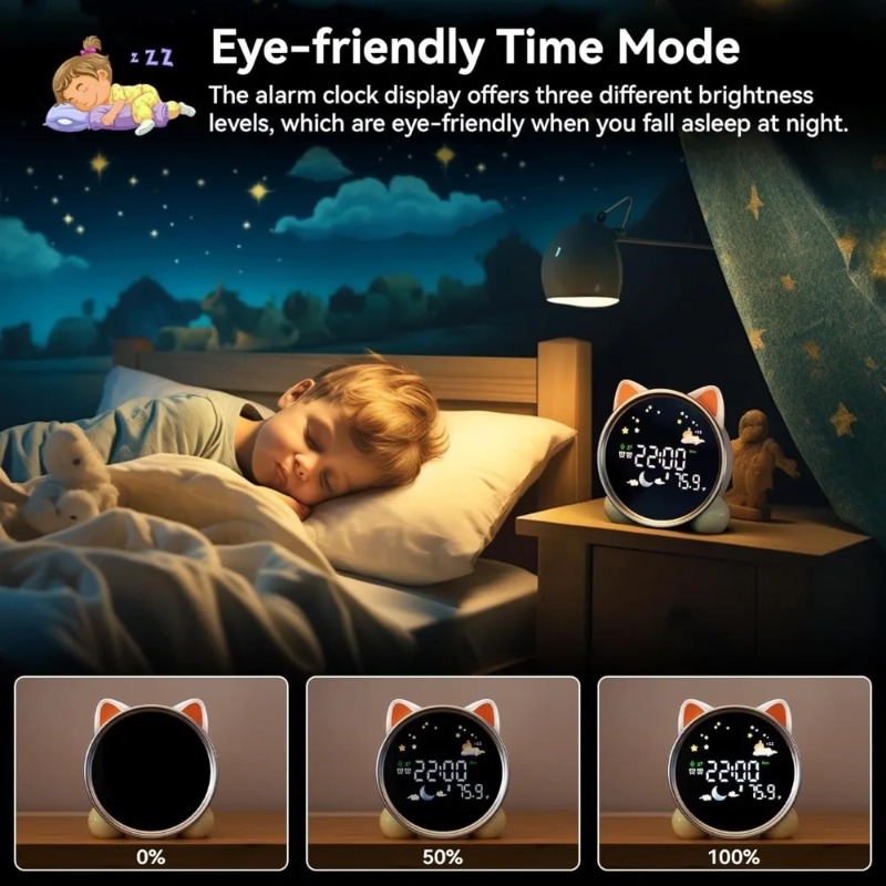 Sound Sleep Trainer Clock - Budzik dla dzieci, trener snu, lampka
