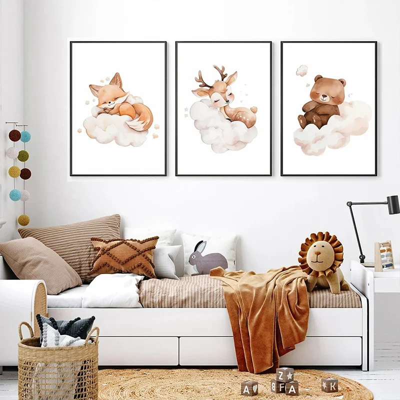 Baby Nursery Frames - Plakat na ścianę do pokoju dziecięcego: