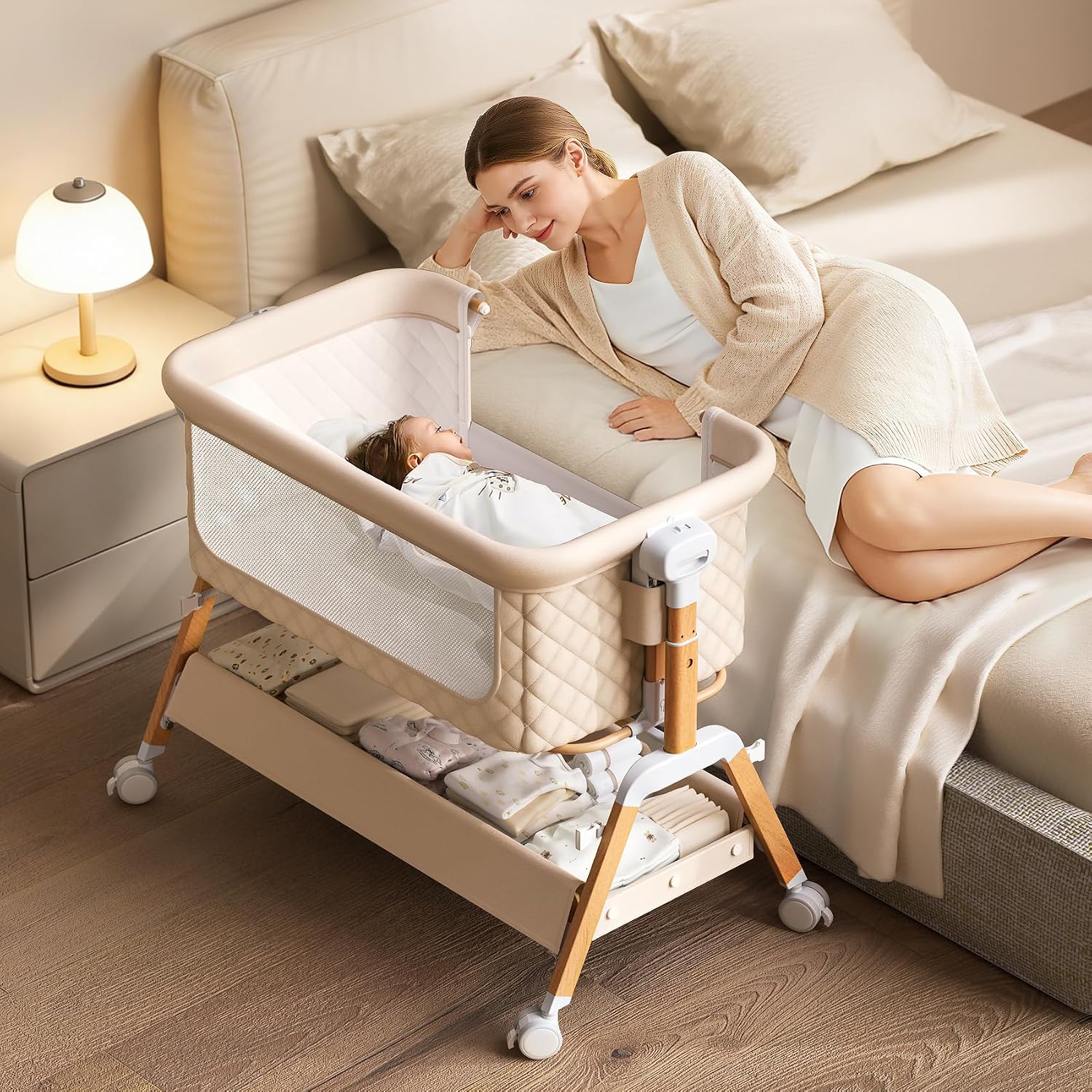 Baby Mattress Waterproof - 3 w 1: Kołyska dziecięca, łóżeczko