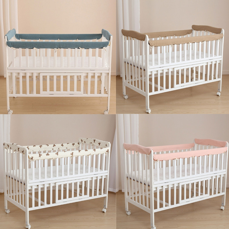 Baby Nursery Glider - 4 szt. Bawełniane zderzaki łóżeczko dla