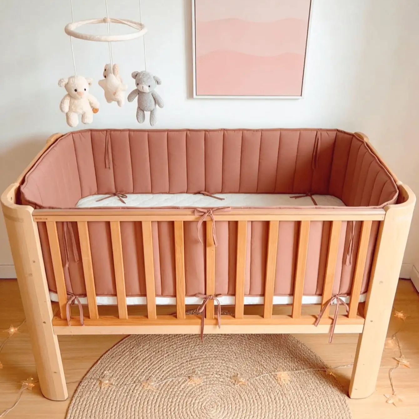 Baby Nursery Glider - Ochraniacze do łóżeczka dziecięcego, miękkie ochraniacze
