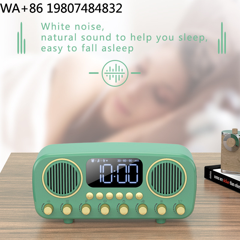 Sound Sleep Trainer Clock - Retro Biurkowy Trener Snu Bezprzewodowy Głośnik