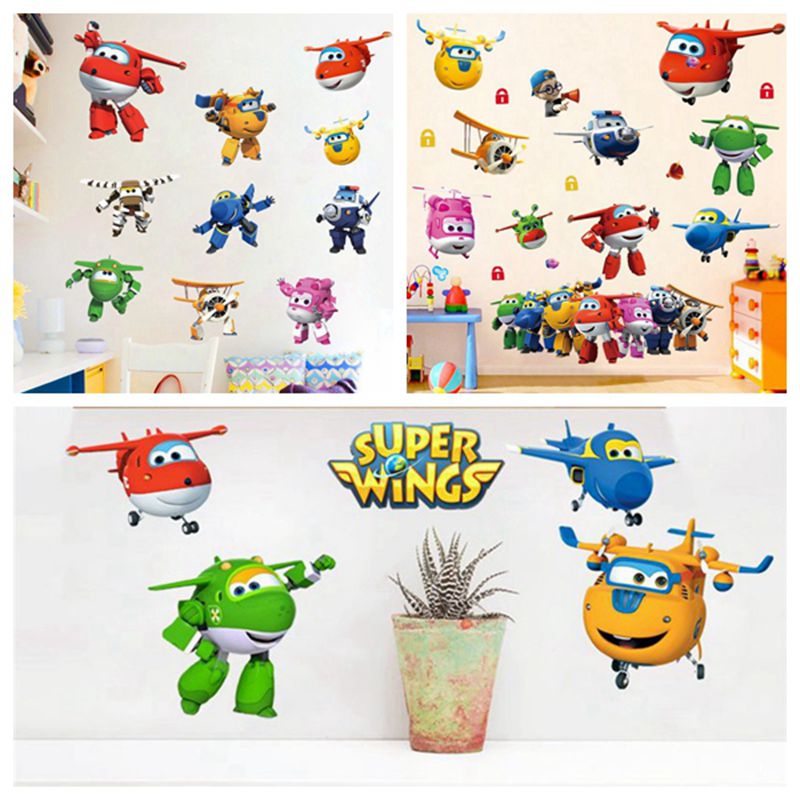 Hot Cartoon Super Wings Deform – Baby Nursery Stickers recenzja i cena