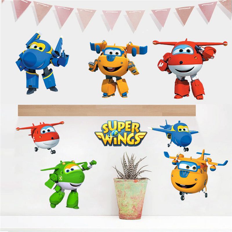 Hot Cartoon Super Wings Deform – Baby Nursery Stickers recenzja i cena
