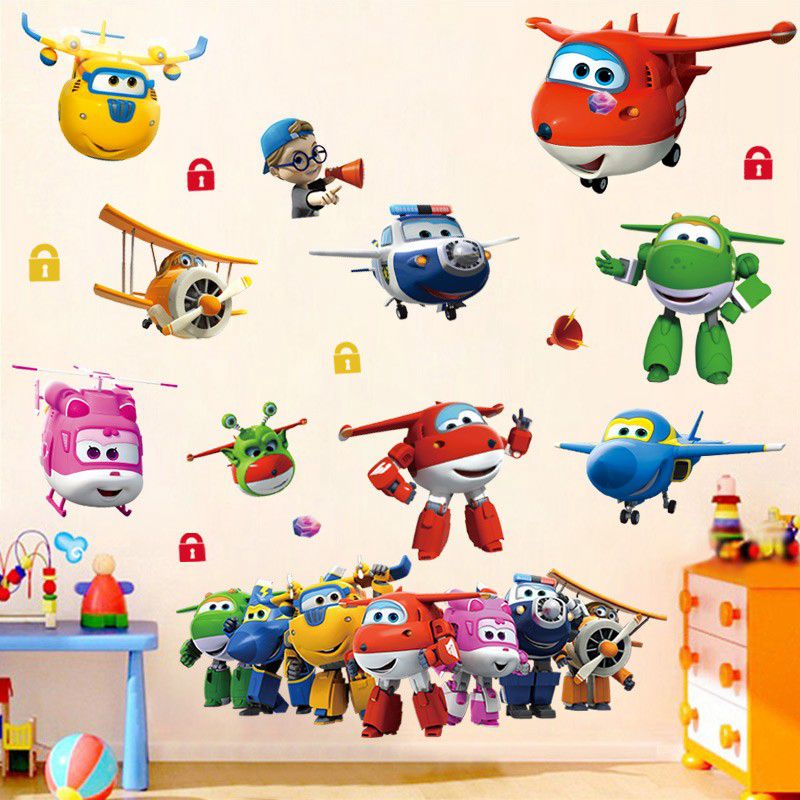Hot Cartoon Super Wings Deform – Baby Nursery Stickers recenzja i cena