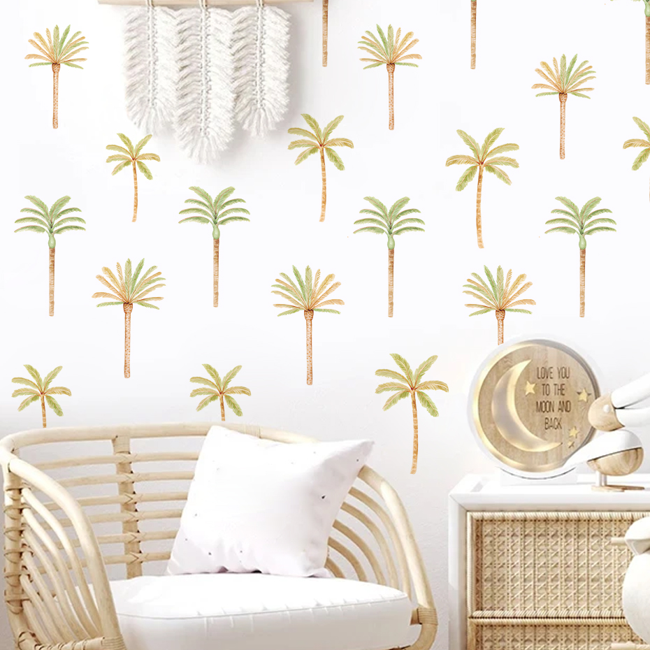 Boho Naklejka ścienna z palmy  – Baby Nursery Tree recenzja i cena