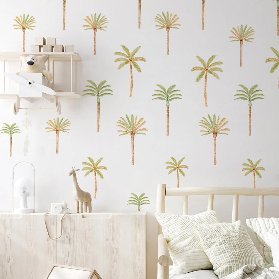 Boho Naklejka ścienna z palmy  – Baby Nursery Tree recenzja i cena