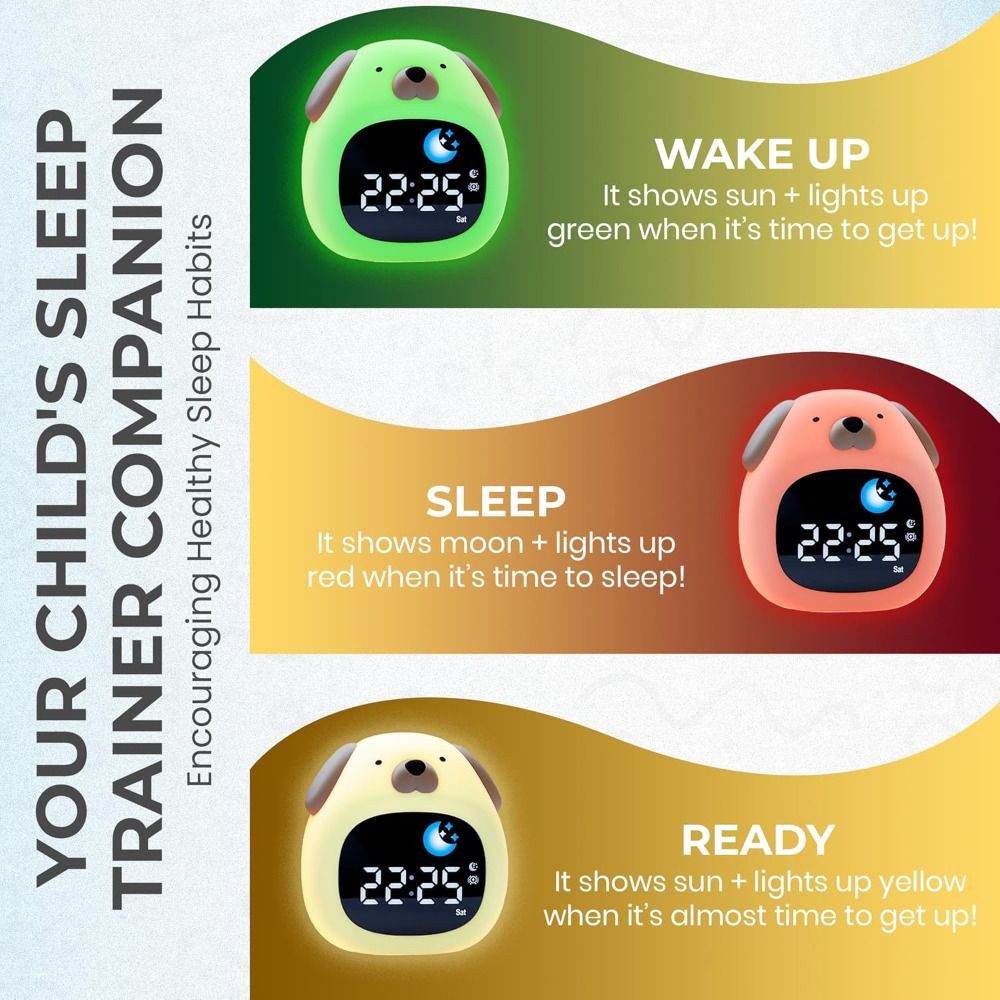Nowy, jasny budzik z motywem p – Sound Sleep Trainer Clock recenzja i cena