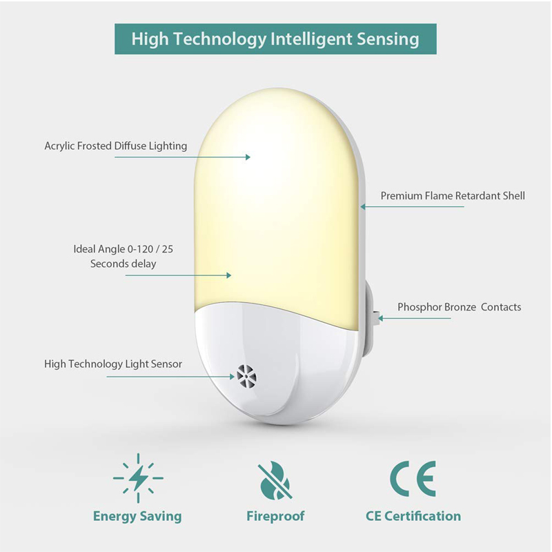 Lampki nocne LED, automatyczny – Baby Nursery Light recenzja i cena