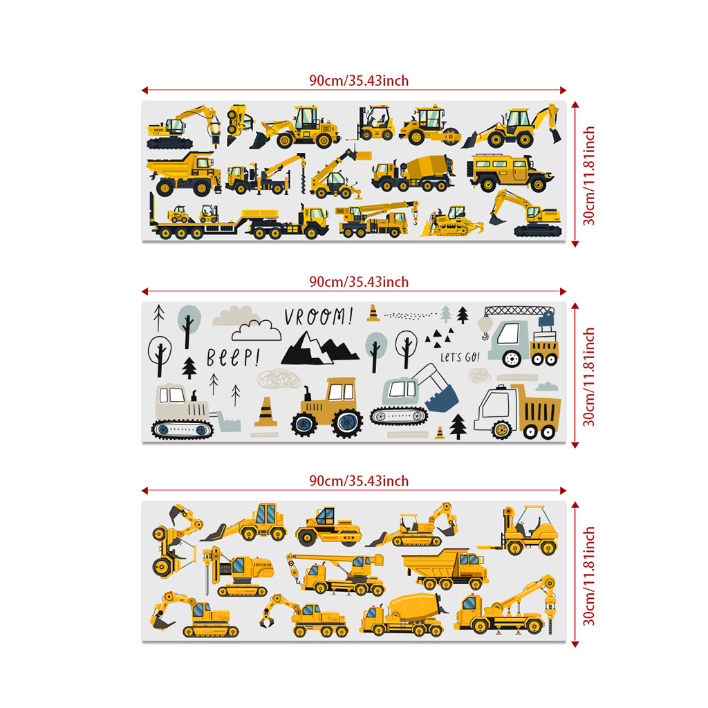 Kreskówka Koparka Inżynieria S – Baby Nursery Stickers recenzja i cena