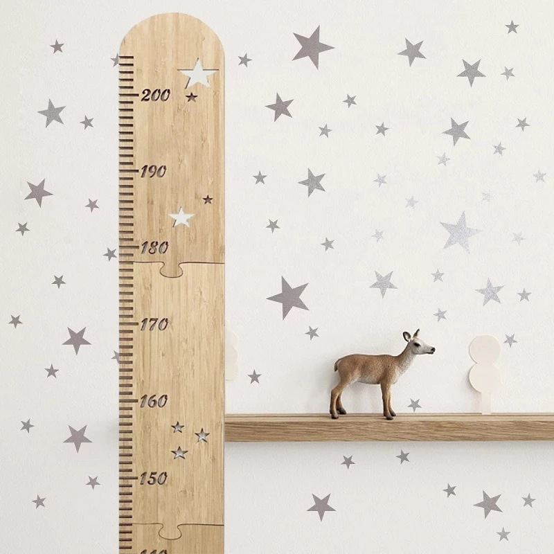 5 arkuszy Nordic drewniane wyk – Baby Nursery Stickers recenzja i cena