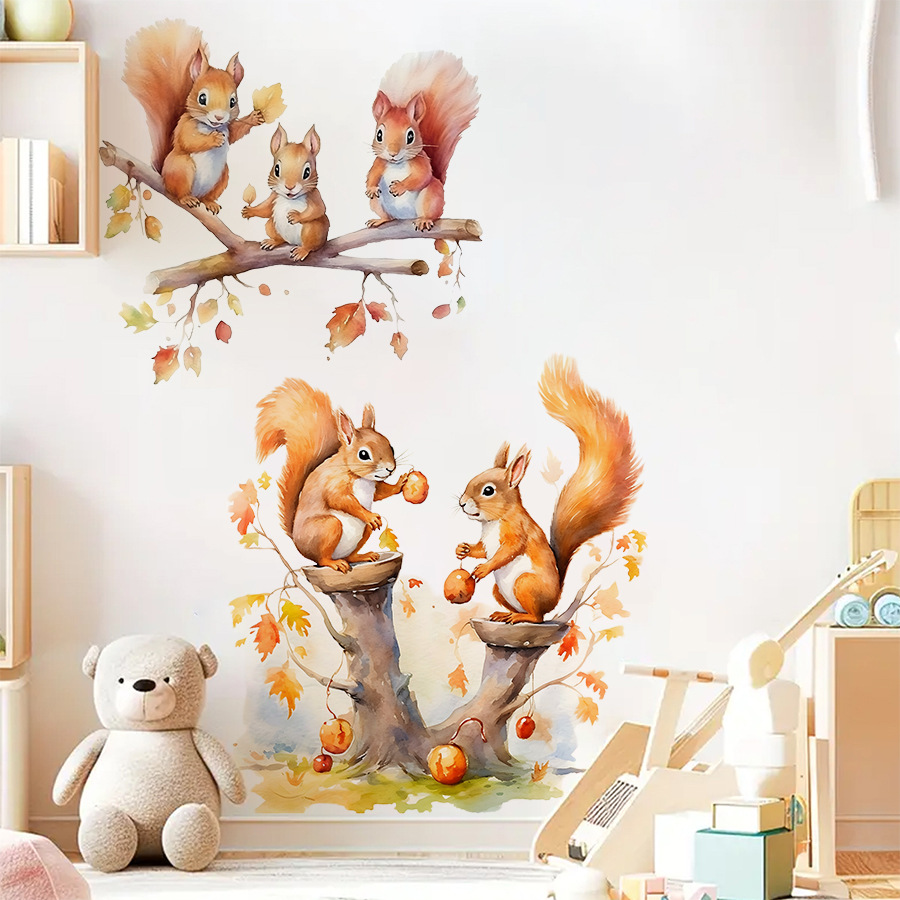 Cartoon śliczna ciepła wiewiór – Baby Nursery Tree recenzja i cena