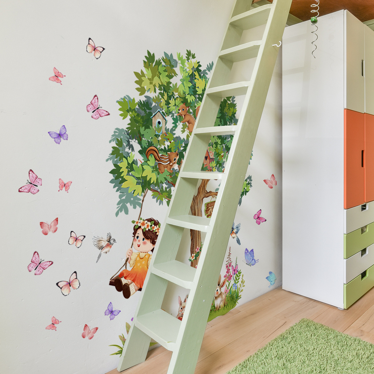Baby Girl Swinginging Swinging – Baby Nursery Tree recenzja i cena