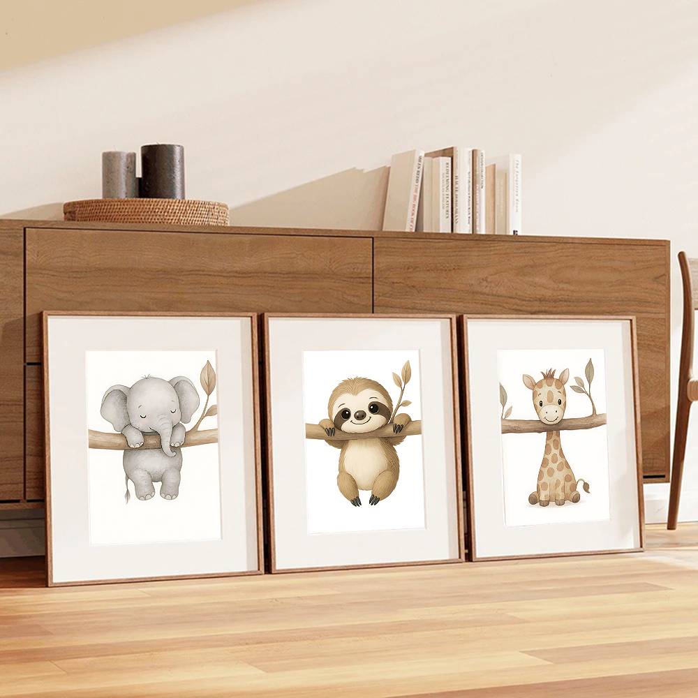 Neutralne Boho Safari Plakaty  – Baby Nursery Gender Neutral recenzja i cena