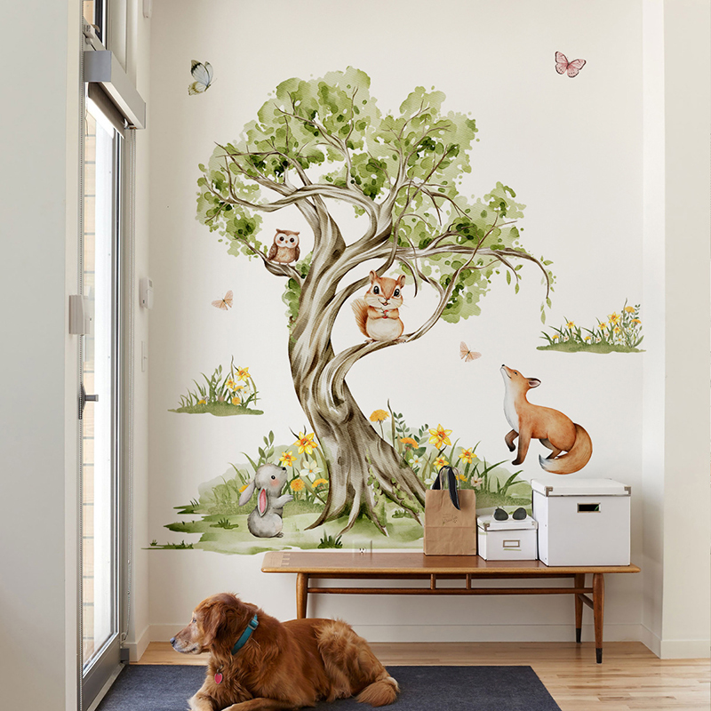 Naklejka Ścienna Akwarelowy La – Baby Nursery Tree recenzja i cena