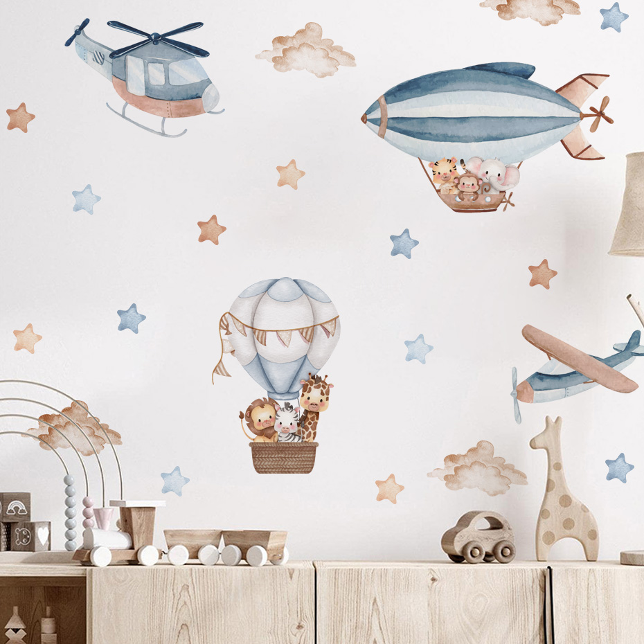 Akwarela Zwierzęta Balon na go – Baby Nursery Stickers recenzja i cena