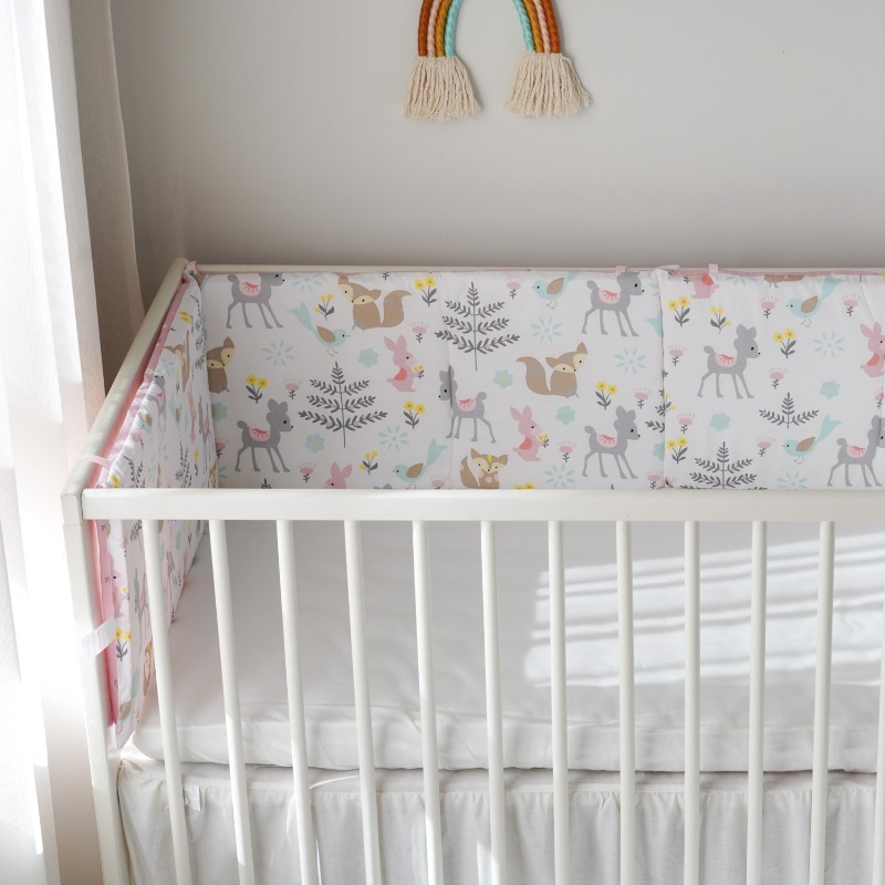Różowy bawełniany ochraniacz d – Baby Nursery Glider recenzja i cena