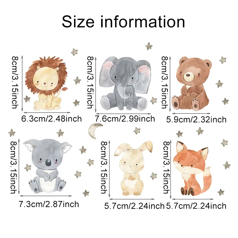 1/2/4/6 zestawów naklejek na ś – Baby Nursery Stickers recenzja i cena