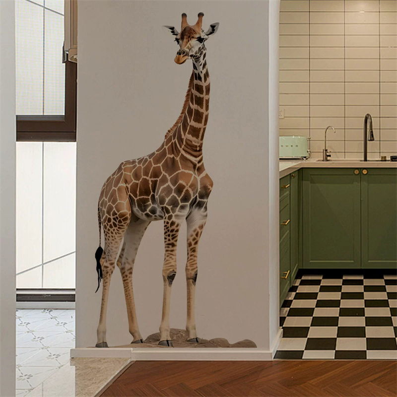 Duża naklejka z żyrafą, zwierz – Baby Nursery Stickers recenzja i cena