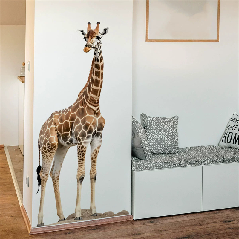 Duża naklejka z żyrafą, zwierz – Baby Nursery Stickers recenzja i cena
