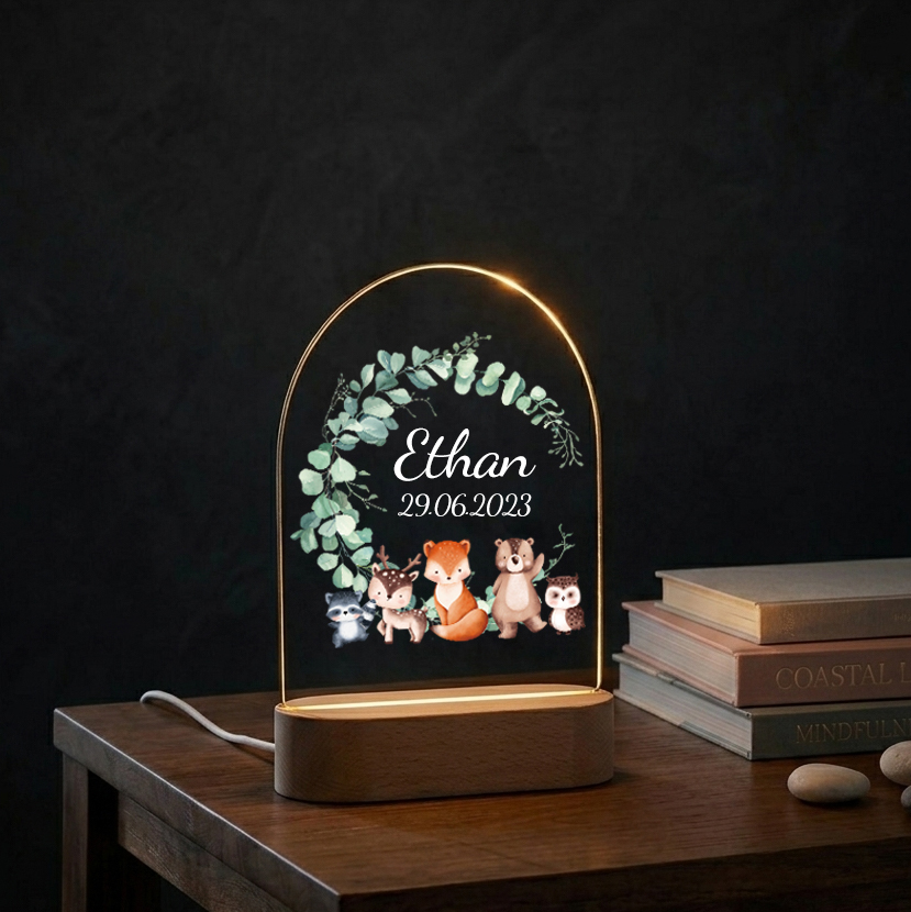 Personalizowana lampka nocna d – Baby Nursery Light recenzja i cena
