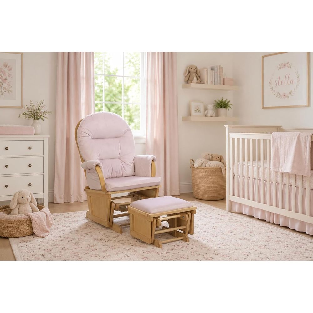 Fotel bujany Madison z podnóżk – Baby Nursery Glider recenzja i cena