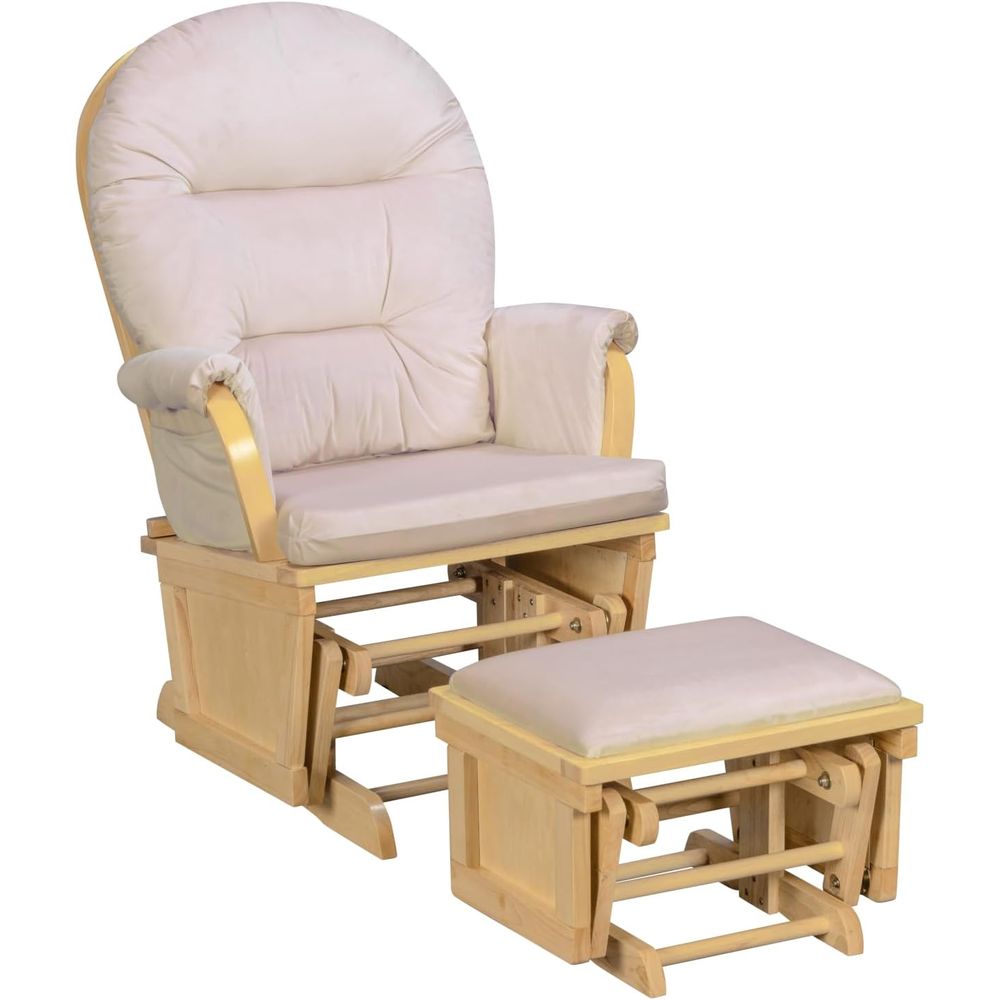 Fotel bujany Madison z podnóżk – Baby Nursery Glider recenzja i cena