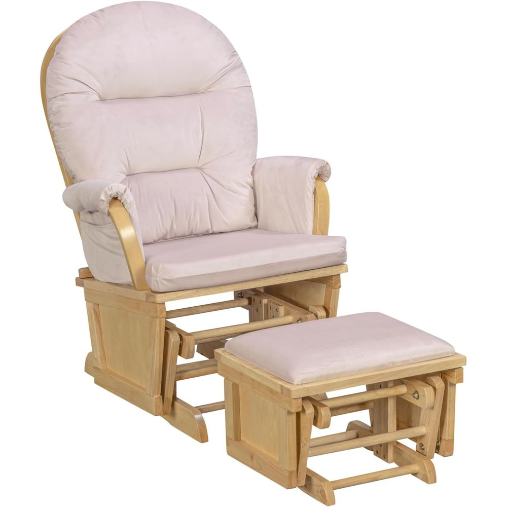 Fotel bujany Madison z podnóżk – Baby Nursery Glider recenzja i cena